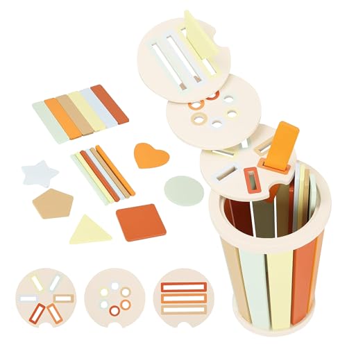 Gwezmxs Montessori Spielzeug Holz, Farben Sortieren Form Sortierspiel, Kinderspielzeug ab 3 Jahre, Makronenfarben Gwezmxs Montessori Spielzeug Holz, Farben Sortieren Form Sortierspiel, Kinderspielzeug ab 3 Jahre, Makronenfarben von Gwezmxs