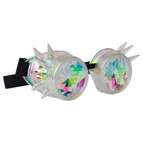 Gwezmxs Steampunk Brille Gläser Verstellbare Größe, Karneval/Cosplay/Halloween Accessoire - GXD231-I von Gwezmxs