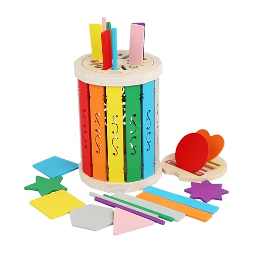 Gwezmxs Montessori Spielzeug Holz, Farben Sortieren Form Sortierspiel ab 3 Jahre, Kinderspielzeug, Bunt Gwezmxs Montessori Spielzeug Holz, Farben Sortieren Form Sortierspiel ab 3 Jahre, Kinderspielzeug, Bunt von Gwezmxs