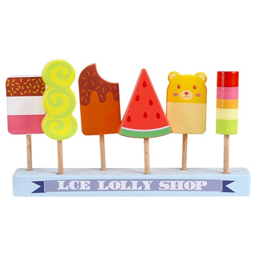 Gwezmxs Eisdiele Kinder Holz, Spielzeug ab 3 Jahren, 6 EIS-Sorten, Ice Cream Toy for Kids Gwezmxs Eisdiele Kinder Holz, Spielzeug ab 3 Jahren, 6 EIS-Sorten, Ice Cream Toy for Kids von Gwezmxs