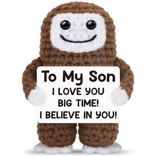 Lustiges, gehäkeltes großes Fußmonster-Sohn-Geschenk zum Geburtstag, Vatertag, an meinen Sohn, handgefertigter gestrickter Plüsch, emotionale Unterstützung, positive Tiere, Geschenk für Erwachsene Lustiges, gehäkeltes großes Fußmonster-Sohn-Geschenk zum Geburtstag, Vatertag, an meinen Sohn, handgefertigter gestrickter Plüsch, emotionale Unterstützung, positive Tiere, Geschenk für Erwachsene von GwhyGifts