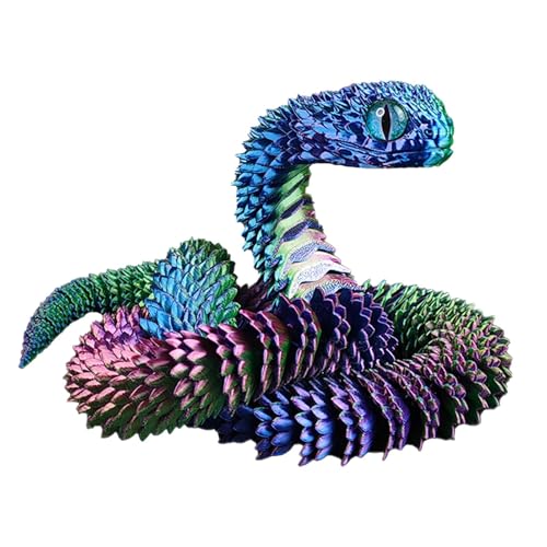 Gwtdtoad Gedruckte Schlangen Kreative Gedruckte Flexible Zappelschlangen Figur Spielzeug, Schlangen Statue Mit Mehreren Gelenken Für Schlafzimmer, Wohnzimmer, Schreibtischdekoration 60 cm Gwtdtoad Gedruckte Schlangen Kreative Gedruckte Flexible Zappelschlangen Figur Spielzeug, Schlangen Statue Mit Mehreren Gelenken Für Schlafzimmer, Wohnzimmer, Schreibtischdekoration 60 cm von Gwtdtoad