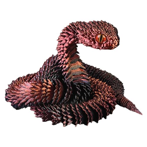 Gwtdtoad Gedruckte Schlangen Kreative Gedruckte Flexible Zappelschlangen Figur Spielzeug, Schlangen Statue Mit Mehreren Gelenken Für Schlafzimmer, Wohnzimmer, Schreibtischdekoration 60 cm Gwtdtoad Gedruckte Schlangen Kreative Gedruckte Flexible Zappelschlangen Figur Spielzeug, Schlangen Statue Mit Mehreren Gelenken Für Schlafzimmer, Wohnzimmer, Schreibtischdekoration 60 cm von Gwtdtoad