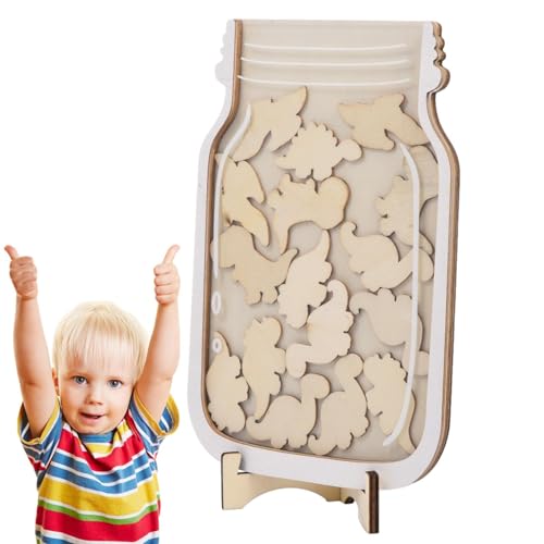 Gwtdtoad Belohnungsglas für Klassenzimmer, Klassenzimmer-Belohnungsglas | Stern- und Dinosaurier-Pinnwand-Diagramm,25-teiliges Diagramm für positives Verhalten und Belohnungssystem für Gläser, Tools Gwtdtoad Belohnungsglas für Klassenzimmer, Klassenzimmer-Belohnungsglas | Stern- und Dinosaurier-Pinnwand-Diagramm,25-teiliges Diagramm für positives Verhalten und Belohnungssystem für Gläser, Tools von Gwtdtoad