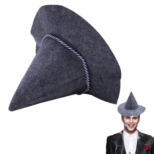 Gwtdtoad Hexenhut - Filz Vogelscheuchenhut | Kopfschmuck Für Frauen Männer Kostüm Maskenbälle Karneval von Gwtdtoad