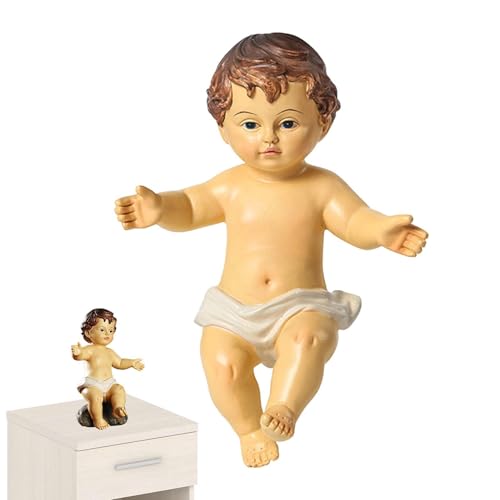 Gwtdtoad Krippe Jesus Figur | Jesus Figur - Geburt des Jesuskindes, Harz-Jesus-Figur, Jesuskind-Skulptur für Weihnachten, religiöse Figur- Gwtdtoad Krippe Jesus Figur | Jesus Figur - Geburt des Jesuskindes, Harz-Jesus-Figur, Jesuskind-Skulptur für Weihnachten, religiöse Figur- von Gwtdtoad