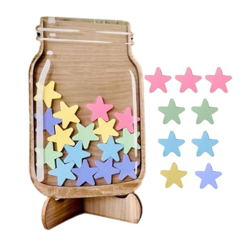 Sterne Belohnungsglas Für Kinder, Stern Belohnungsgläser Klassenzimmer, Star Reward Jars Motivierendes Belohnungsglas Sterne Anreizglas Für Und Mädchen 14x21x1cm Sterne Belohnungsglas Für Kinder, Stern Belohnungsgläser Klassenzimmer, Star Reward Jars Motivierendes Belohnungsglas Sterne Anreizglas Für Und Mädchen 14x21x1cm von Gwtdtoad