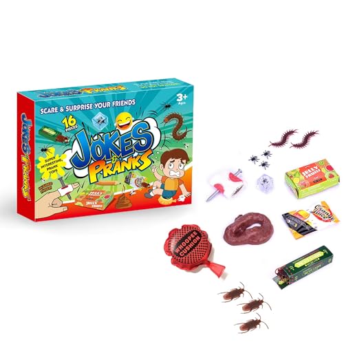 Gxdamxz Prank Set, Scherzartikel für Kinder & Erwachsene, Streich-Requisiten, 16 Stück von Gxdamxz