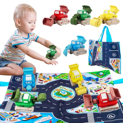 Gxhong 4Pcs Baby Auto Spielzeug, Kinder Bagger Spielzeug, Aufziehauto Spielzeug, Baufahrzeuge Spielzeug mit Tragetasche, Press and Go Auto Baby, für Kleinkinder Geburtstag Geschenke Spielzeug Gxhong 4Pcs Baby Auto Spielzeug, Kinder Bagger Spielzeug, Aufziehauto Spielzeug, Baufahrzeuge Spielzeug mit Tragetasche, Press and Go Auto Baby, für Kleinkinder Geburtstag Geschenke Spielzeug von Gxhong