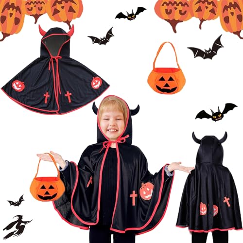 Gxlaihly Kinder teufel umhang,kinder teufelkostümKostüm für Kinder Teufelkostüm,umhang mit ox horn,umhang cape mit ox horn mit kapuze mantel,Halloween Kostüme Cosplay Verkleidung(Magisches Schwarz) Gxlaihly Kinder teufel umhang,kinder teufelkostümKostüm für Kinder Teufelkostüm,umhang mit ox horn,umhang cape mit ox horn mit kapuze mantel,Halloween Kostüme Cosplay Verkleidung(Magisches Schwarz) von Gxlaihly