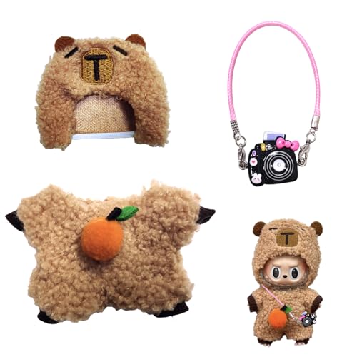 Gxlaihly Kleidung für Labub Puppe, Labubu Plüsch Puppenkleidung, Labubu Puppenkleidung, Kleidung für Labubu Puppe, Labubu Kleidung für 17 cm große Labubu Puppe (B15 (ohne Plüschspielzeug)) von Gxlaihly