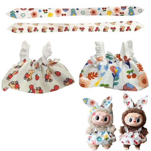 Gxlaihly Kleidung für Labub Puppe, Labubu Plüsch Puppenkleidung, Labubu Puppenkleidung, Kleidung für Labubu Puppe, Labubu Kleidung für 17 cm große Labubu Puppe (Schlinge 2 (ohne Plüschspielzeug)) Gxlaihly Kleidung für Labub Puppe, Labubu Plüsch Puppenkleidung, Labubu Puppenkleidung, Kleidung für Labubu Puppe, Labubu Kleidung für 17 cm große Labubu Puppe (Schlinge 2 (ohne Plüschspielzeug)) von Gxlaihly