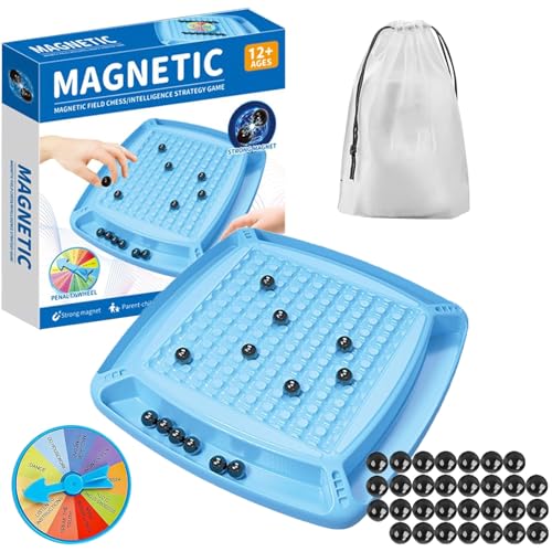 Gxlaihly Magnetic Chess Board,Magnetisches Schachspiel,Schachbrett Magnetisch,Tisch-Magnetspiel,Tragbares Magnet-Steinbrett, 30 magnetische Schachfiguren mit Schachbrett (A) von Gxlaihly