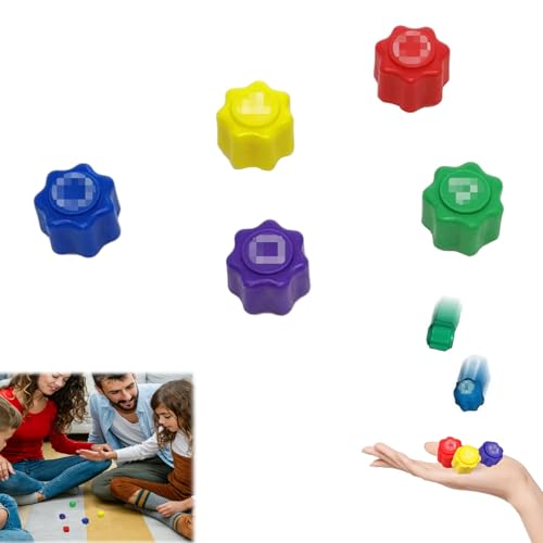 Gxlaihly Traditionelles Koreanisches Spiel,Gonggi Jack Stone Pebbles Set Spiel,Gonggi Korean Game Steine Set für Erwachsene und Kinder,klassischer Hand-Auge-Koordinationsspaß (5pcs) von Gxlaihly