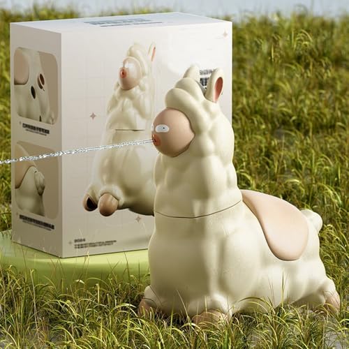 Spuckendes Lama Wasserspielzeug – Interaktiver Alpaka-Wassersprüher für Kinder, Lustige Sommer-Wasserpistole | Drehbarer Kopf | Für Garten, Strand & Balkon (Alpaka, 2) von Gyagalre