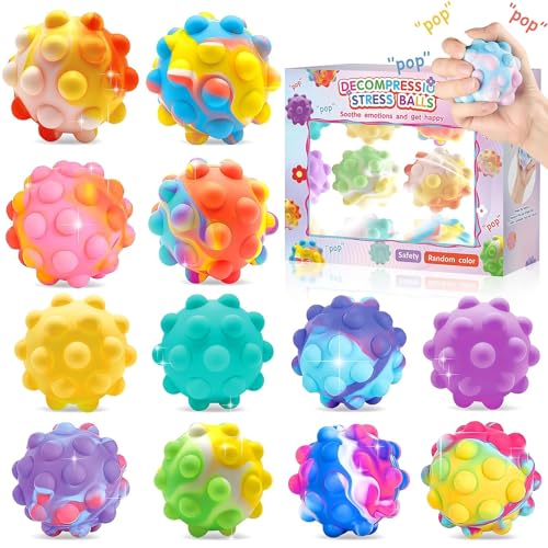 Gytera 12 Stück Stressballs, Anti Stress Spielzeug Bälle für Kinder und Erwachsene, Fidget Toys für Stressbälle, Stressball Squeeze Ball Set, Anti Stress Bälle für Zuhause, Büro, Schule Gytera 12 Stück Stressballs, Anti Stress Spielzeug Bälle für Kinder und Erwachsene, Fidget Toys für Stressbälle, Stressball Squeeze Ball Set, Anti Stress Bälle für Zuhause, Büro, Schule von Gytera