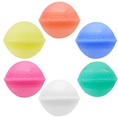 Gytera Wasserbomben Wiederverwendbar, Reusable Wasserballons Sommerspaß-Wasserspielzeug Pool Spielzeug für Party, Wasserpark, Familienspiel (6 Stück) von Gytera