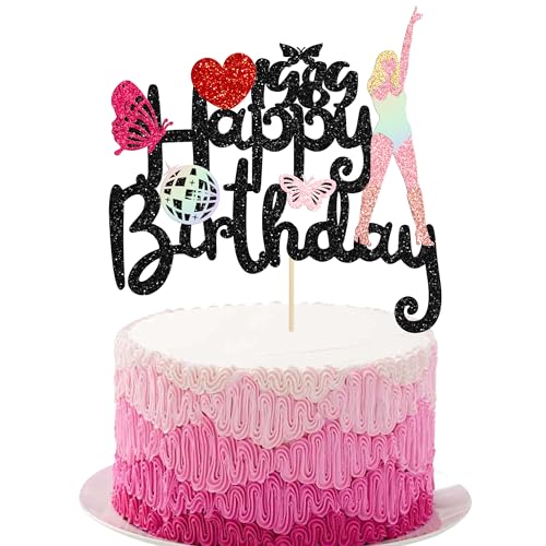 Gyufise 1 x Tortenaufsatz mit Aufschrift "Happy Birthday", Motiv: Musik-Sänger, mit Glitzer, Motiv: "I Love Since 5,052.1 cm, Kuchendekorationen für Liebhaber, Konzert, Thema, Geburtstagsparty, Gyufise 1 x Tortenaufsatz mit Aufschrift "Happy Birthday", Motiv: Musik-Sänger, mit Glitzer, Motiv: "I Love Since 5,052.1 cm, Kuchendekorationen für Liebhaber, Konzert, Thema, Geburtstagsparty, von Gyufise