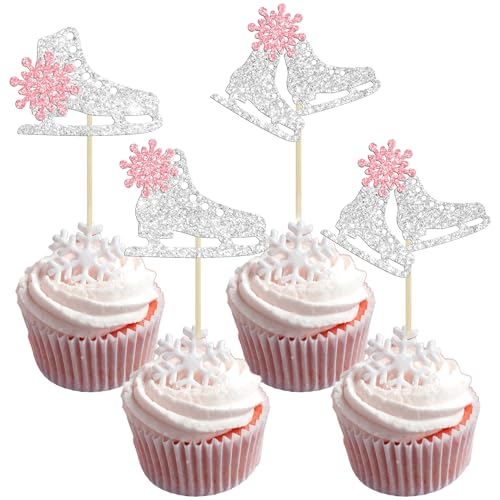 Gyufise 24 Stück Eislauf-Cupcake-Topper Glitzer Schneeflocke Eissport Thema Cupcake Picks Babyparty Kuchen Dekorationen für Skaten Thema Kinder Geburtstag Party Supplies Rosa, UKZN0571-P Gyufise 24 Stück Eislauf-Cupcake-Topper Glitzer Schneeflocke Eissport Thema Cupcake Picks Babyparty Kuchen Dekorationen für Skaten Thema Kinder Geburtstag Party Supplies Rosa, UKZN0571-P von Gyufise