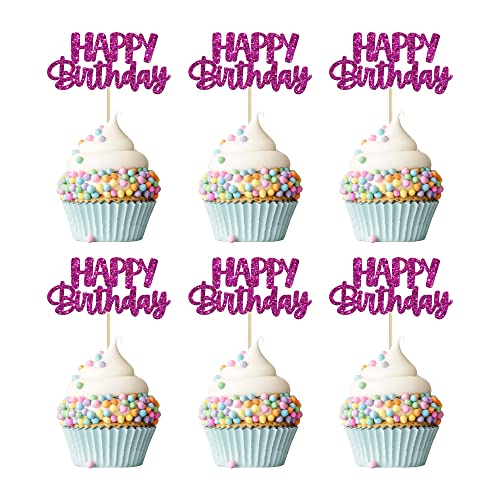 Gyufise 24 Stück Happy Birthday Cupcake Topper Glitzer Geburtstag Cupcake Lebensmittel Picks für Feiern Happy Birthday Thema Party Kuchen Dekorationen Zubehör Lila Gyufise 24 Stück Happy Birthday Cupcake Topper Glitzer Geburtstag Cupcake Lebensmittel Picks für Feiern Happy Birthday Thema Party Kuchen Dekorationen Zubehör Lila von Gyufise