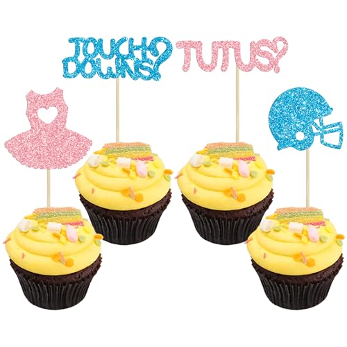 Gyufise 24er Set Tutus Touchdowns Cupcake Toppers - Rosa und Blau - Baby Shower, Geburtstag, Junggesellenabschied - Leuchtende Farben Gyufise 24er Set Tutus Touchdowns Cupcake Toppers - Rosa und Blau - Baby Shower, Geburtstag, Junggesellenabschied - Leuchtende Farben von Gyufise
