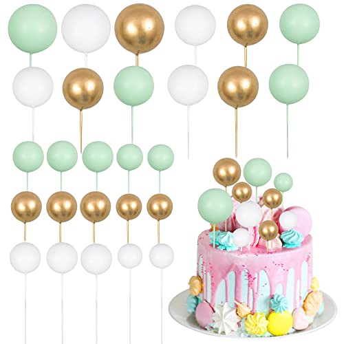 Gyufise 30 Stück Bälle Kuchen Topper Mini Luftballons Cupcake Topper DIY Kuchen Einsatz Topper Schaumstoff Kuchen Kugeln Backen Dekoration für Hochzeit Jahrestag Valentinstag Geburtstag Party Grün Gyufise 30 Stück Bälle Kuchen Topper Mini Luftballons Cupcake Topper DIY Kuchen Einsatz Topper Schaumstoff Kuchen Kugeln Backen Dekoration für Hochzeit Jahrestag Valentinstag Geburtstag Party Grün von Gyufise