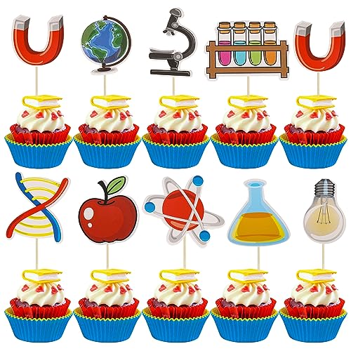 Gyufise Wissenschaftliche Cupcake-Topper, Wissenschaftskuchenaufsätze, Kuchenspieße, Babyparty, Kinder, Astronomie, Biologie, Chemie, Physik, Wissenschaft, Thema, Kuchendekorationen für Gyufise Wissenschaftliche Cupcake-Topper, Wissenschaftskuchenaufsätze, Kuchenspieße, Babyparty, Kinder, Astronomie, Biologie, Chemie, Physik, Wissenschaft, Thema, Kuchendekorationen für von Gyufise