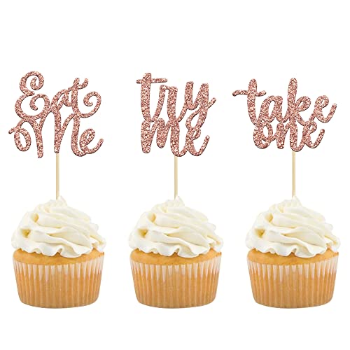 Gyufise Cupcake-Aufsätze "Eat Me", "Try Me Take One", schwarzer Glitzer, Alice Wonderland, Cupcake-Picks, Dekorationen für Babyparty, Jungen, Mädchen, Kindergeburtstag, Wunderland, Gyufise Cupcake-Aufsätze "Eat Me", "Try Me Take One", schwarzer Glitzer, Alice Wonderland, Cupcake-Picks, Dekorationen für Babyparty, Jungen, Mädchen, Kindergeburtstag, Wunderland, von Gyufise