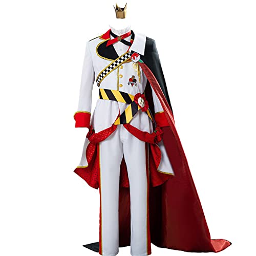 Gzcos Moon Anime Riddle Rosehearts Cosplay Kostüm Frauen Uniform Outfit Karneval Kostüme, Weiss/opulenter Garten, XL von Gzcos Moon