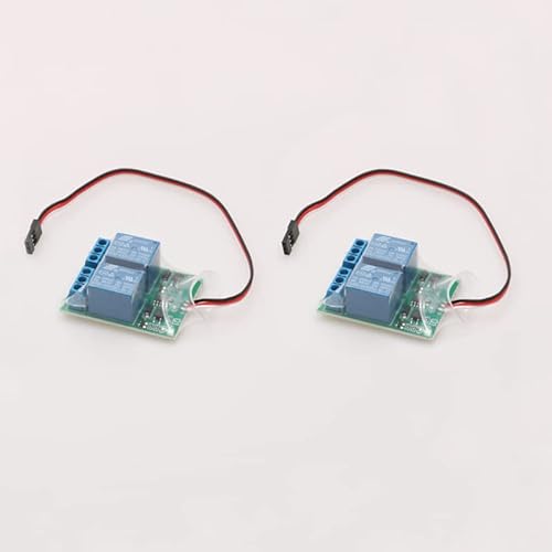[Fernbedienung Spielzeugteile] 2 STÜCKE 1CH PWM. Signalcontroller Zwei-Wege-elektronischer Relaisschalter max. Strom 10A Ersatzteile for Rc Flugzeugboot-Tank 5V-Empfänger - sievironmentell freundliche von VLIZO