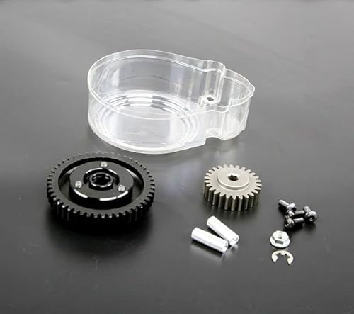 GzxLaY [Fernbedienung Spielzeugteile] 4. 8T / 26T. Super High 2-Gang-Metall-Getriebe-Kit for 1/5 HPI KM Rovan Baja 5B 5T 5SC RC Autoteile - sievironmentell freundliche Materialien (Color : White) von GzxLaY