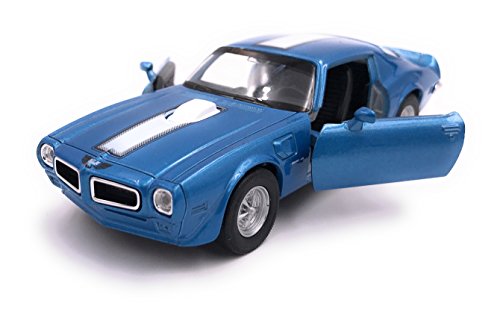 H-CUSTOMS 1972 Pontiac Firebird Trans Am - Modellauto Auto Lizenzprodukt 1:34-1:39 blau von H-Customs
