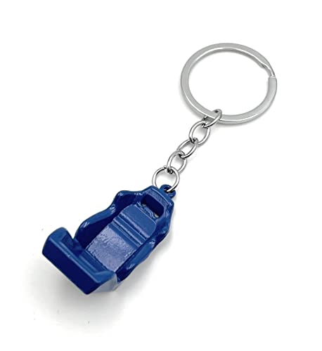 H-Customs Autositz blau Fahrzeug tunen KFZ Schlüsselanhänger Anhänger blau von H-Customs