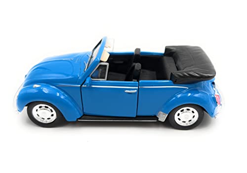 H-Customs Käfer Beetle Modellauto Auto Lizenzprodukt 1:34-1:39 Blau von H-Customs