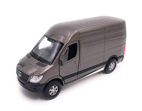 H-Customs Mercedes Benz Sprinter Modellauto Auto Lizenzprodukt 1:34-1:39 Grau von H-Customs