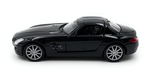 H-Customs SLS AMG Sportwagen 6.3 Liter Modellauto Auto Lizenzprodukt 1:34-39 Schwarz von H-Customs