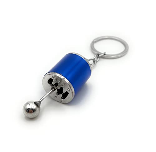 H-Customs Schaltknauf Knüppel Schalthebel Schalter blau Schlüsselanhänger Anhänger blau von H-Customs