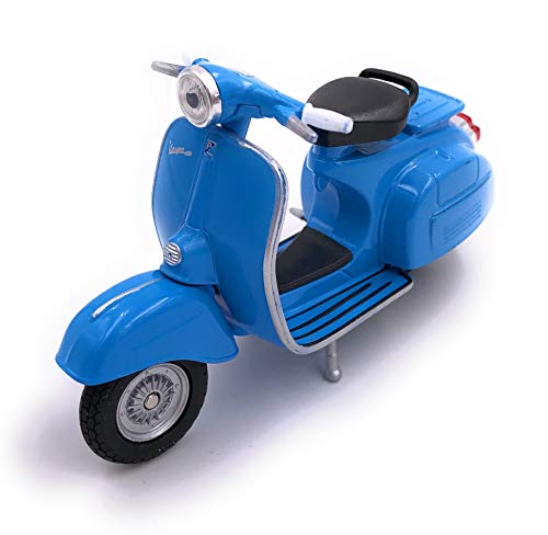 H-Customs Welly Vespa Motorroller Roller Cruiser Lizenzprodukt 1:18 Blau von H-Customs