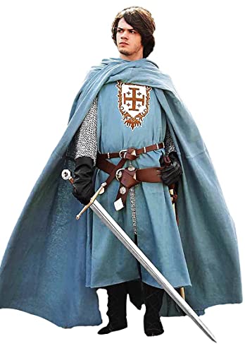 Kingdom Of Heaven Mittelalterlicher Ritter von Jerusalem Tunika und Umhang, mehrfarbig, Cosplay, Renaissance, Größe 5XL Kingdom Of Heaven Mittelalterlicher Ritter von Jerusalem Tunika und Umhang, mehrfarbig, Cosplay, Renaissance, Größe 5XL von H H C