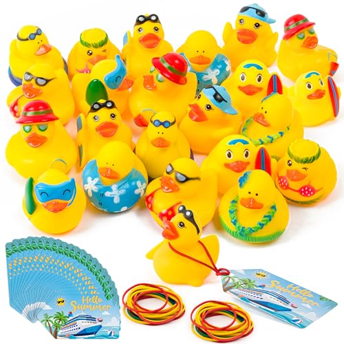 H1vojoxo Sommer-Strand-Gummienten – 60 Stück Sommer-Surf-Gummi-Enten für Kreuzfahrtschiff, lustige Badewannen-Enten-Tags für Schwimmbad, Babyparty, Goodie-Tütenfüller, Geburtstagsparty-Geschenk, 60 H1vojoxo Sommer-Strand-Gummienten – 60 Stück Sommer-Surf-Gummi-Enten für Kreuzfahrtschiff, lustige Badewannen-Enten-Tags für Schwimmbad, Babyparty, Goodie-Tütenfüller, Geburtstagsparty-Geschenk, 60 von H1vojoxo