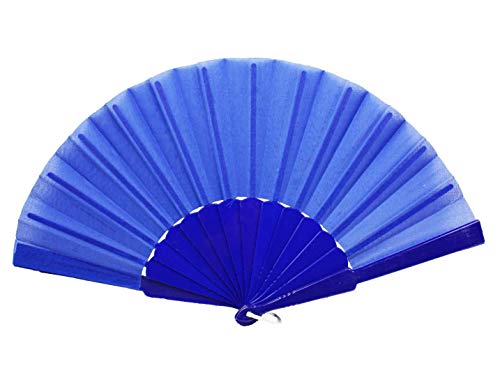 HAAC Fächer Farbe Blau für Feste Fasching Karneval von HAAC