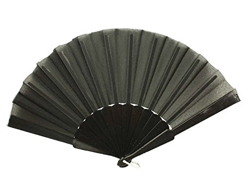 HAAC Fächer Farbe Schwarz für Halloween Feste Fasching Karneval HAAC Fächer Farbe Schwarz für Halloween Feste Fasching Karneval von HAAC