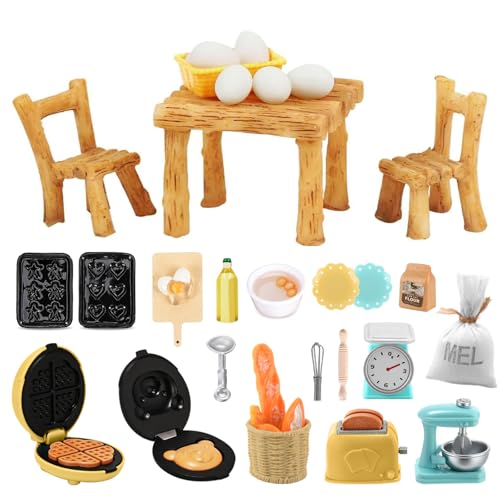 36 Stücke Wichtel Zubehör Weihnachten, Puppenhaus Zubehör Weihnachten, Miniatur Wichtel Tisch und Stühle, Küche Backset Zubehör Puppenhaus Möbel Miniatur Tisch Stühle für Wichteltür Weihnachten Deko 36 Stücke Wichtel Zubehör Weihnachten, Puppenhaus Zubehör Weihnachten, Miniatur Wichtel Tisch und Stühle, Küche Backset Zubehör Puppenhaus Möbel Miniatur Tisch Stühle für Wichteltür Weihnachten Deko von HAASIKI