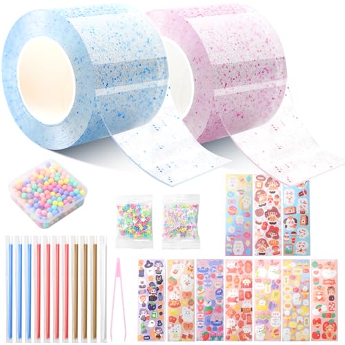 27 Stücke Nano Tape,Nano Tape Bubbles Set,Magie Nano Klebeband,Nanoband Multipurpose,Nano Tape Set geeignet für Junge, mädchen,Mit Pailletten Aufkleber DIY Craft kit,Party Favors Geschenke 27 Stücke Nano Tape,Nano Tape Bubbles Set,Magie Nano Klebeband,Nanoband Multipurpose,Nano Tape Set geeignet für Junge, mädchen,Mit Pailletten Aufkleber DIY Craft kit,Party Favors Geschenke von HAASIKI