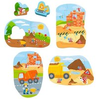 4 erste Puzzles – Baustelle von Haba Sales GmbH & Co.KG