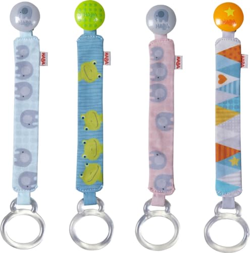 Schnullerbänder Elefant, Frosch & Co.: Geliefert Wird zufällig 1 von 4 Designs von HABA Sales GmbH & Co. KG