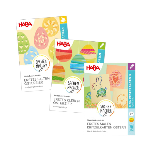 Sachenmacher Erstes Basteln Ostern, 3 Oster-Bastelsets von HABA 