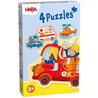 4 Erste Puzzles - Einsatzfahrzeuge 2/3/3/4 Teile von HABA