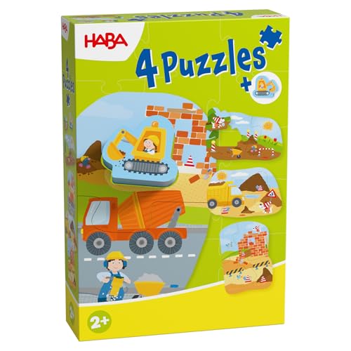 4 erste Puzzles – Baustelle von HABA