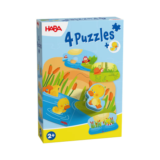 4 erste Puzzles – Tierkinder von HABA 